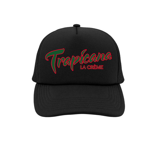Trapicana Trucker Hat In Black (Green/Red)