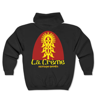 Black Heritage Cross Zip-Up Sweater (Red/Yellow)