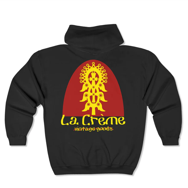 Black Heritage Cross Zip-Up Sweater (Red/Yellow)