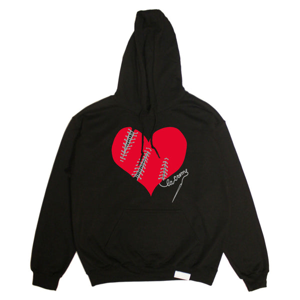 Reflective Broken Heart Sweater In Black (Red/Grey3m)