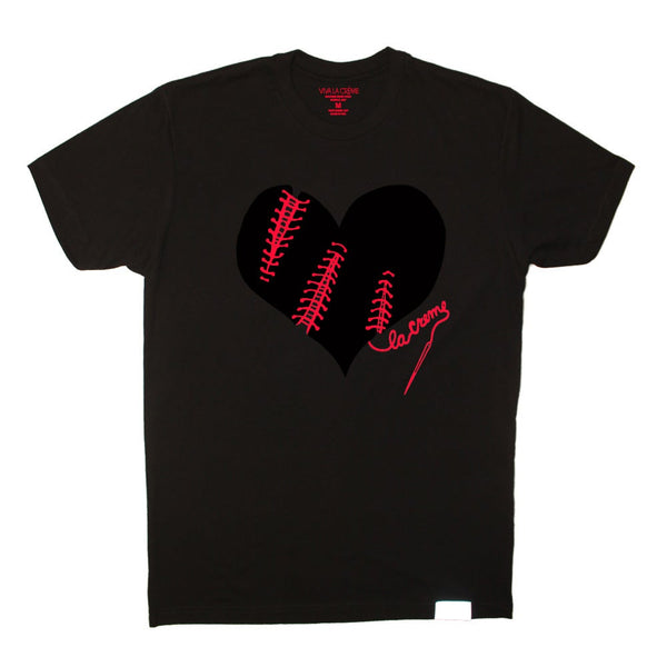 Broken Heart Shirt In Black (Black/Red)