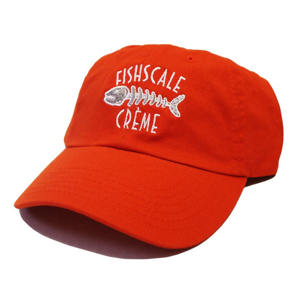 Fishscale Hat (Orange/White/Grey)