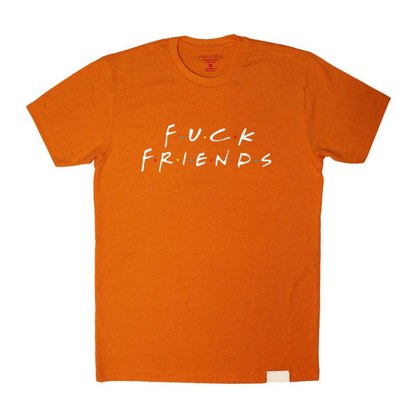 Fuck Friends Shirt In Orange